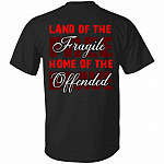 Land Of The Fragile Home Of The OffShirt, Black, Unisex T-Shirt