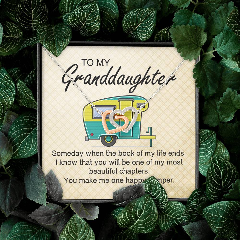 Camping To My Granddaughter Someday When The Book Of My Life Ends Camper Vans Interlocking Hearts Necklace Camping To My Granddaughter Someday When The Book Of My Life Ends Camper Vans Interlocking Hearts Necklace