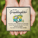 Camping To My Granddaughter Someday When The Book Of My Life Ends Camper Vans Forever Love Heart Necklace