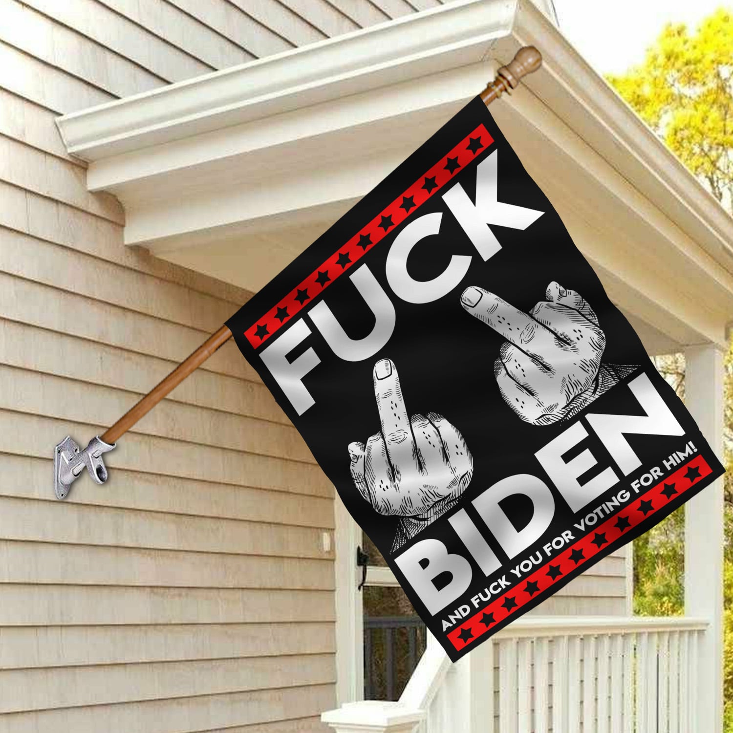 1LV. Fuck Biden Flag House Flag Mockup 2