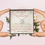 To My Breathtaking Wife I Can Never Fully Repay You For All Your Love And Support Love Knot Necklace