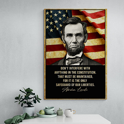 Don't Interfere with Anything in The Constitution Framed Canvas Prints - Unframed Poster - Decor Wall Art