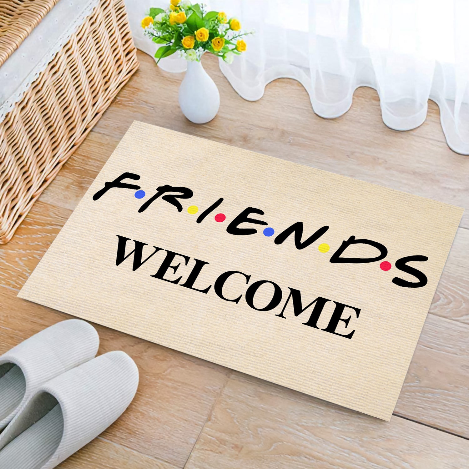 60 HG. Friends Welcome Doormat mockup 2