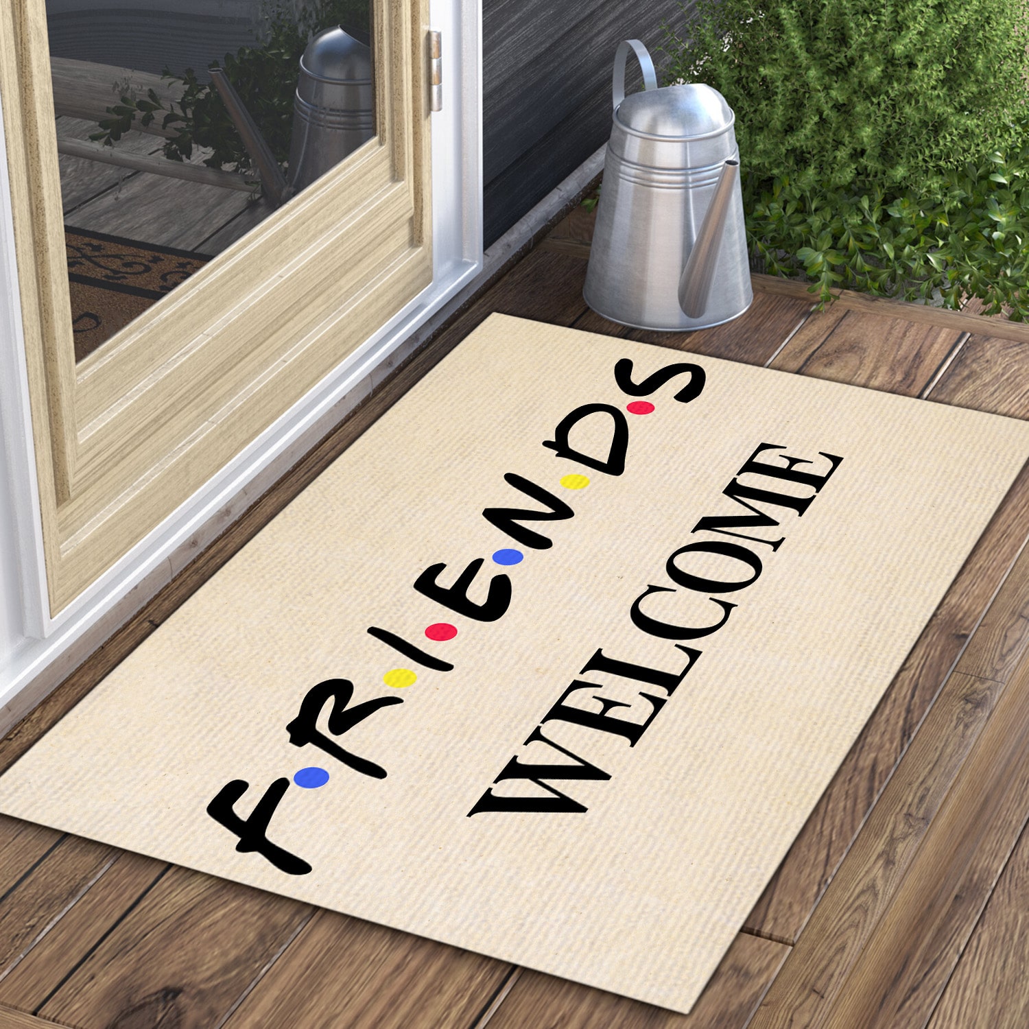60 HG. Friends Welcome Doormat Mockup 3