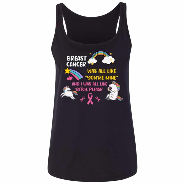 unicorn, Black, Ladies Tank Top