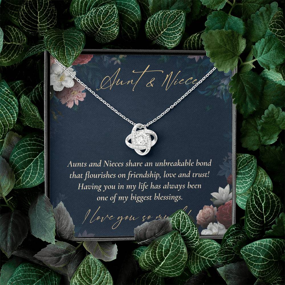 Aunts And Nieces Share An Unbreakable Bond That Flourishes On Friendship Love Knot Necklace Aunts And Nieces Share An Unbreakable Bond That Flourishes On Friendship Love Knot Necklace