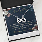 Aunts And Nieces Share An Unbreakable Bond That Flourishes On Friendship Infinity Heart Pendant Necklace Aunts And Nieces Share An Unbreakable Bond That Flourishes On Friendship Infinity Heart Pendant Necklace