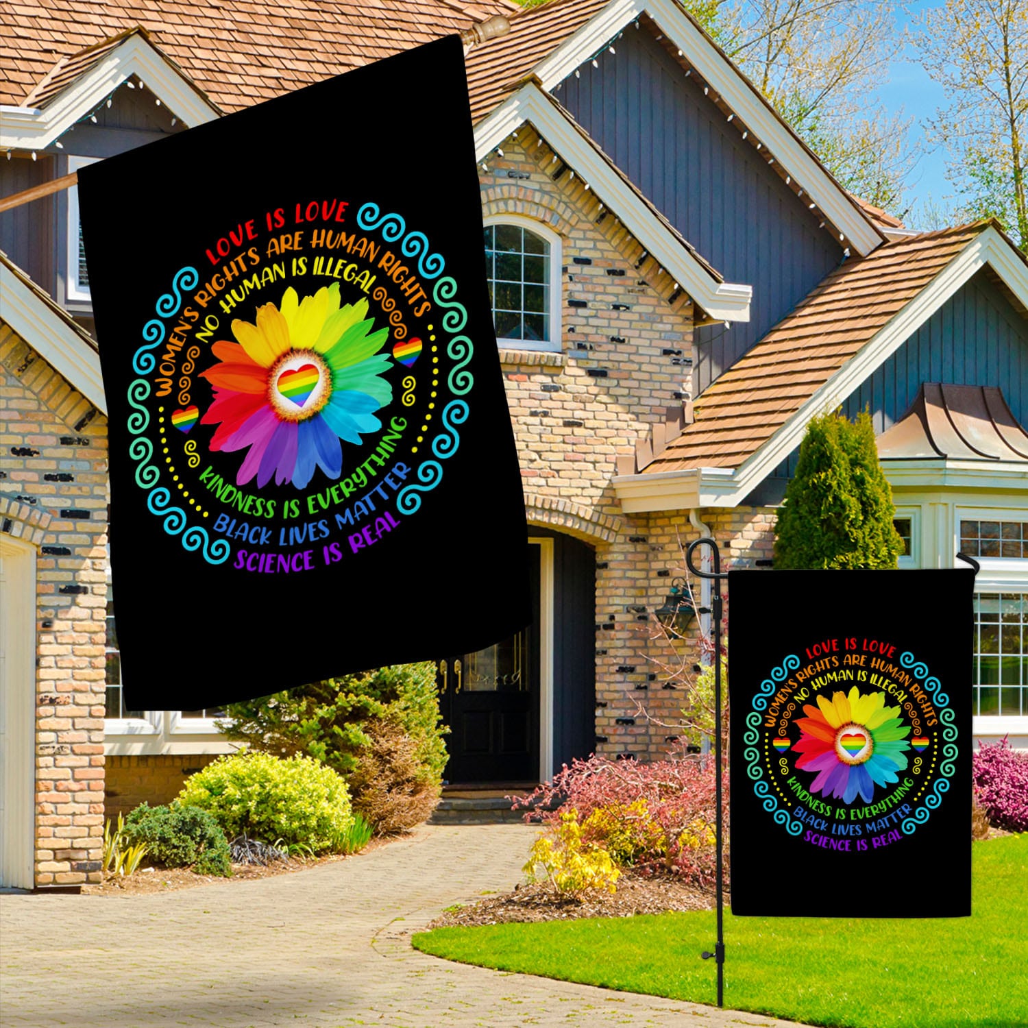 4O. Love Is Love(5) Garden & House Mockup 3