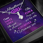 As a Sagittarius Girl I Have Three Sides the Quite and The Sweet Side Alluring Pendant Necklace As a Sagittarius Girl I Have Three Sides the Quite and The Sweet Side Alluring Pendant Necklace