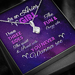 As an Aries Girl I Have Three Sides the Quite and The Sweet Side Alluring Pendant Necklace As an Aries Girl I Have Three Sides the Quite and The Sweet Side Alluring Pendant Necklace