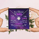 As a Taurus Girl I Have Three Sides the Quite and The Sweet Side Love Knot Pendant Necklace