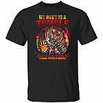 temple tee, Black, Unisex T-Shirt