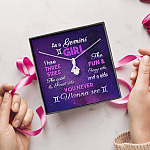 As a Gemini Girl I Have Three Sides the Quite and The Sweet Side Alluring Pendant Necklace