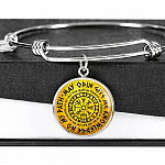 May Odin Give Me Knowledge On My Path Circle Pendant Necklace - Nordic Vikings Necklace - Viking Gifts