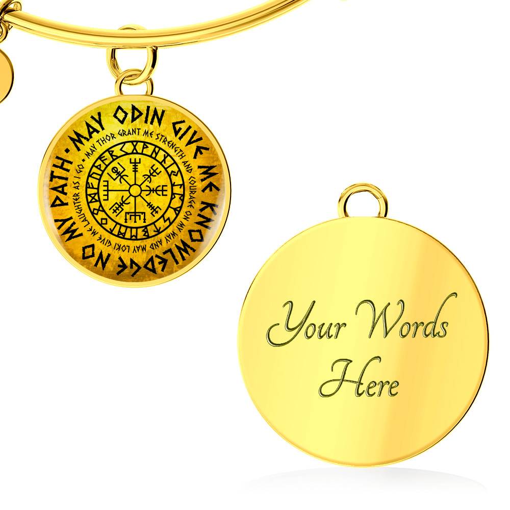 May Odin Give Me Knowledge On My Path Circle Pendant Necklace - Nordic Vikings Necklace - Viking Gifts May Odin Give Me Knowledge On My Path Circle Pendant Necklace - Nordic Vikings Necklace - Viking Gifts