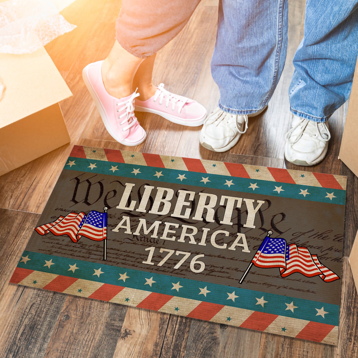 2HP. Liberty Doormat mockup 6