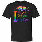 Accept You tee, Black, Unisex T-Shirt