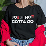 Joe and the Hoe Gotta Go Anti Biden T-Shirt - V-Neck Tee