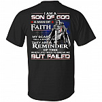 I Am A Son Of God A Man Of Faith T-Shirt, Black, Unisex T-Shirt