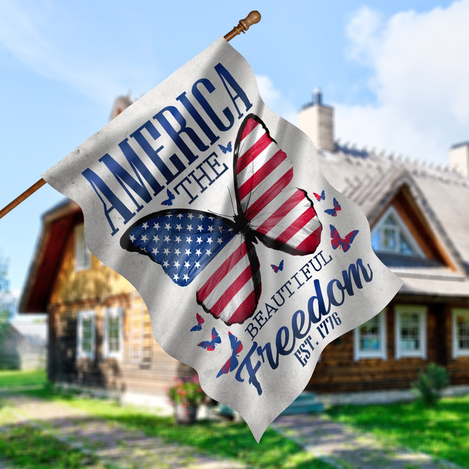 7HP. America Freedom(4) House Flag Mockup 5