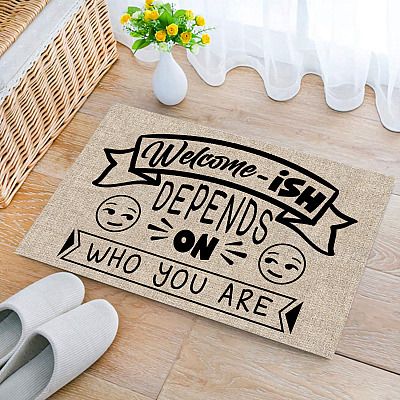 Welcome Ish Funny Welcome Rug Funny Welcome Doormat Indoor Outdoor Decorative Doormat