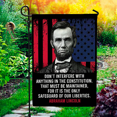 Don't Interfere with Anything in The Constitution Decorative Garden Flag - Indoor Outdoor Flag - House Flag