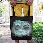 I Like My Eyelashes As Black As My Heart All Over Print Tote Bag - Shoulder Bag - Grocery Shopping Bag