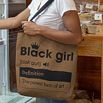 4NH. Black Girl (Totebag) mk2