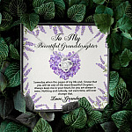 To My Beautiful Granddaughter You Will Be One Of The Most Beautiful Chapters Love Knot Necklace