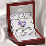 To My Beautiful Granddaughter You Will Be One Of The Most Beautiful Chapters Love Knot Necklace