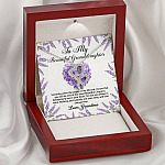 To My Beautiful Granddaughter You Will Be One Of The Most Beautiful Chapters Double Hearts Necklace