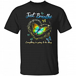 ust Breathe Everything is Go-Shirt, Black, Unisex T-Shirt