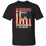 American By Birth Veteran By Choice T-Shirt, Black, Unisex T-Shirt