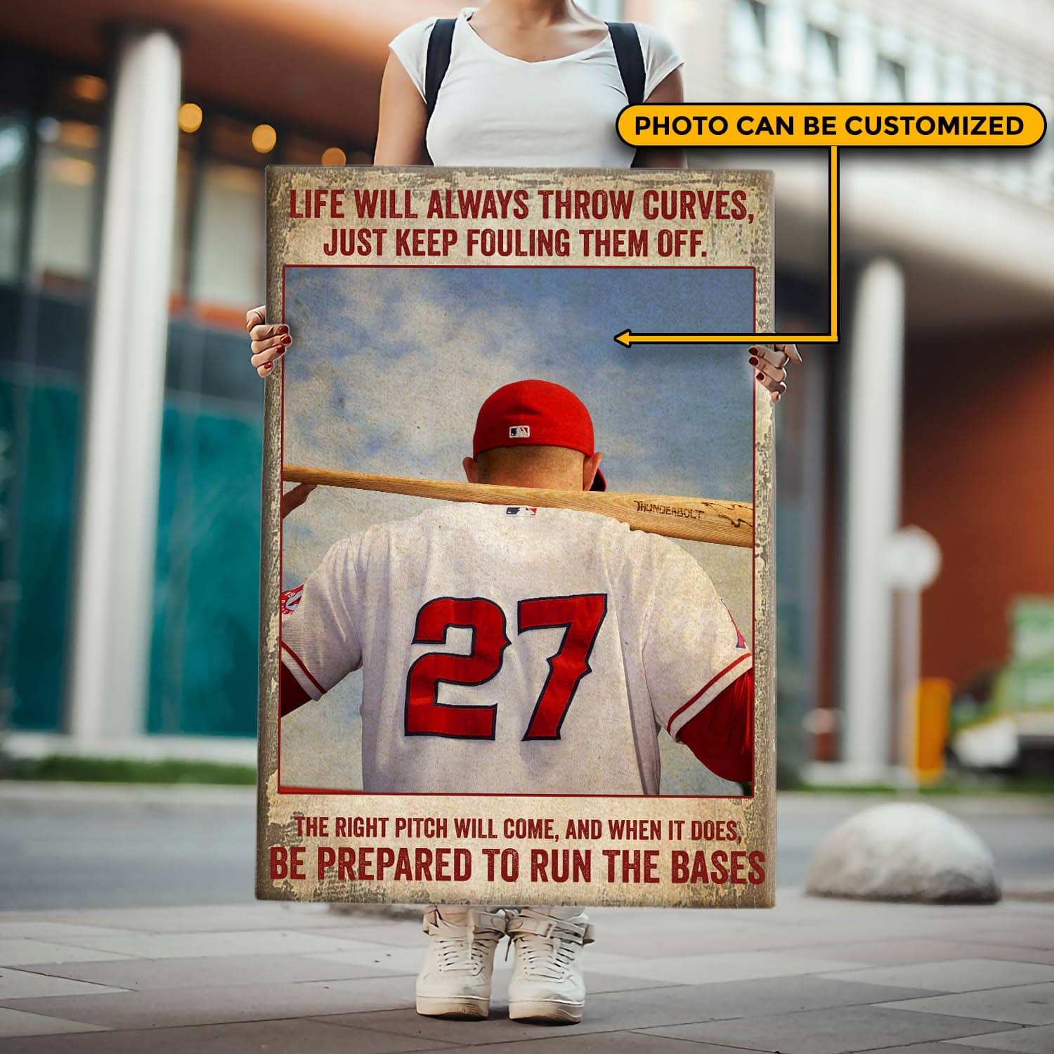 2VT. Baseball Life Will Always Vertical canvas mk1