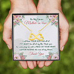 9VT. Future Mother In Law Love Your Son Infinity Heart Necklace (Gold)