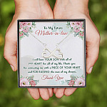 9VT. Future Mother In Law Love Your Son Infinity Heart Necklace (Silver)
