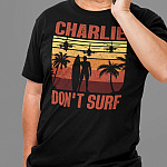 Charlie Don't Surf Vintage Sunset T-Shirt - V-Neck Shirt