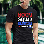 Boom Squad If I Run You Run 4th Of July T-Shirt - V-Neck Shirt
