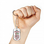 Personalized Camping Lovers Gift I Love You to the Mountains and Back Dog Tag Pendant Necklace