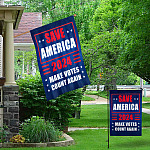 8O. Save America (Flag ) Garden & House Mockup 1