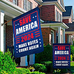 8O. Save America (Flag ) Garden & House Mockup 2