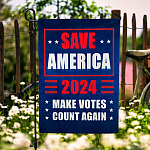 8O. Save America (Flag ) Garden Flag Mockup 6