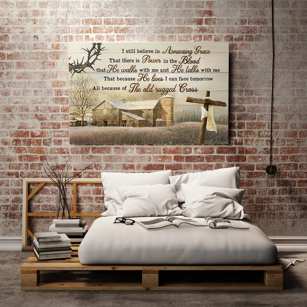 1VT. Jesus Still Believe In Amazing Grace canvas mockup2