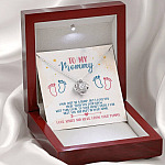 To My Mommy I May Just Be A Bump But I Love You More Than You Know Love Knot Necklace - Baby Shower Gifts To My Mommy I May Just Be A Bump But I Love You More Than You Know Love Knot Necklace - Baby Shower Gifts