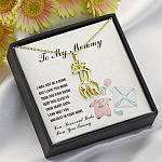 To My Mommy I May Just Be A Bump But I Love You More Than You Know Giraffe Pendant Necklace - Pregnancy Gifts
