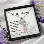 To My Mommy I May Just Be A Bump But I Love You More Than You Know Double Hearts Necklace - Pregnancy Gifts