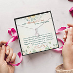 To My Beautiful Mom On My Wedding Day Alluring Beauty Necklace - Mother Of The Bride Necklace