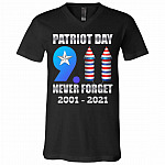 Patriot Day 911 Tshirt, Black, V-Neck T-Shirt