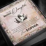 Personalized To My Badass Daughter Forever Love Pendant Necklace - Badass Daughter Necklace