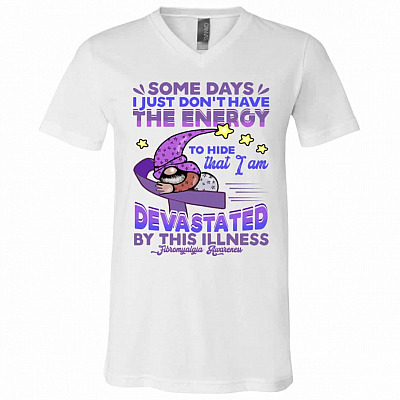 Some Days I Just Don't Have TShirt, White, V-Neck T-Shirt